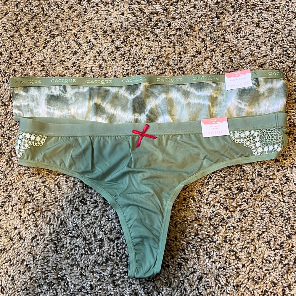 NWT Lane Bryant Cacique thong underwear size 14/16